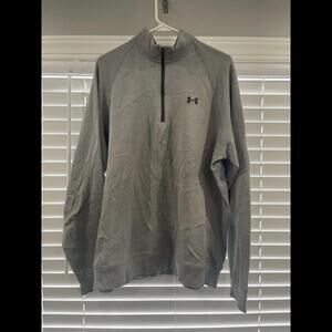 Under Armour Pullover Men LARGE Half Zip Fleece Cold Gear sz XL